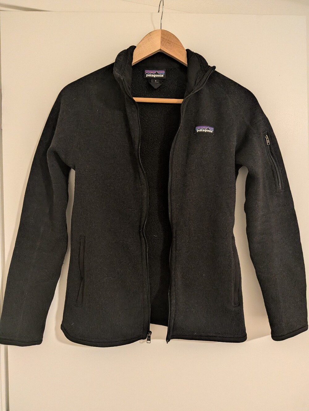 Black Patagonia Better Sweater Full Zip Jacket